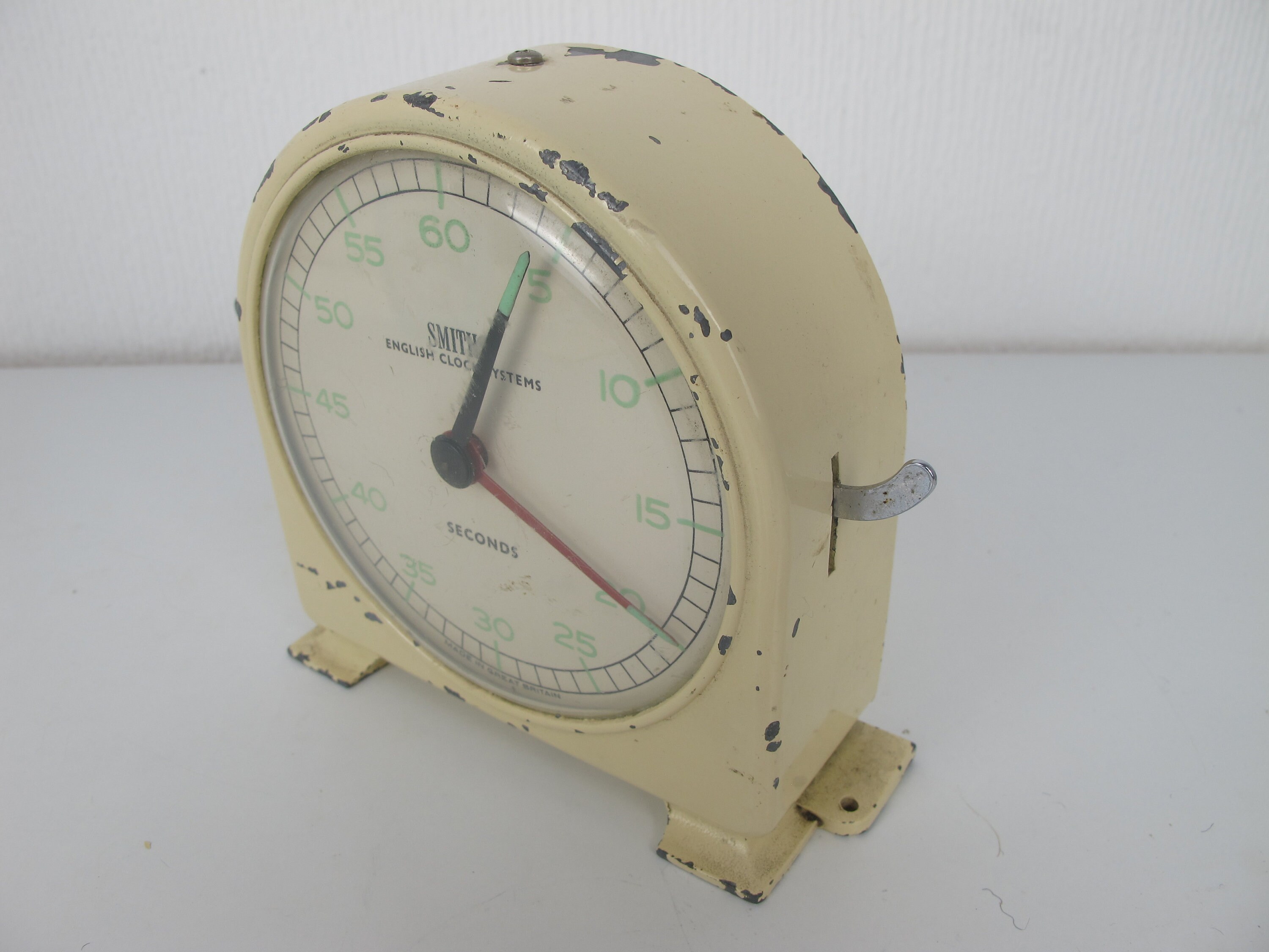 Vintage Smiths windup lab timer clock. Times in seconds Very Etsy