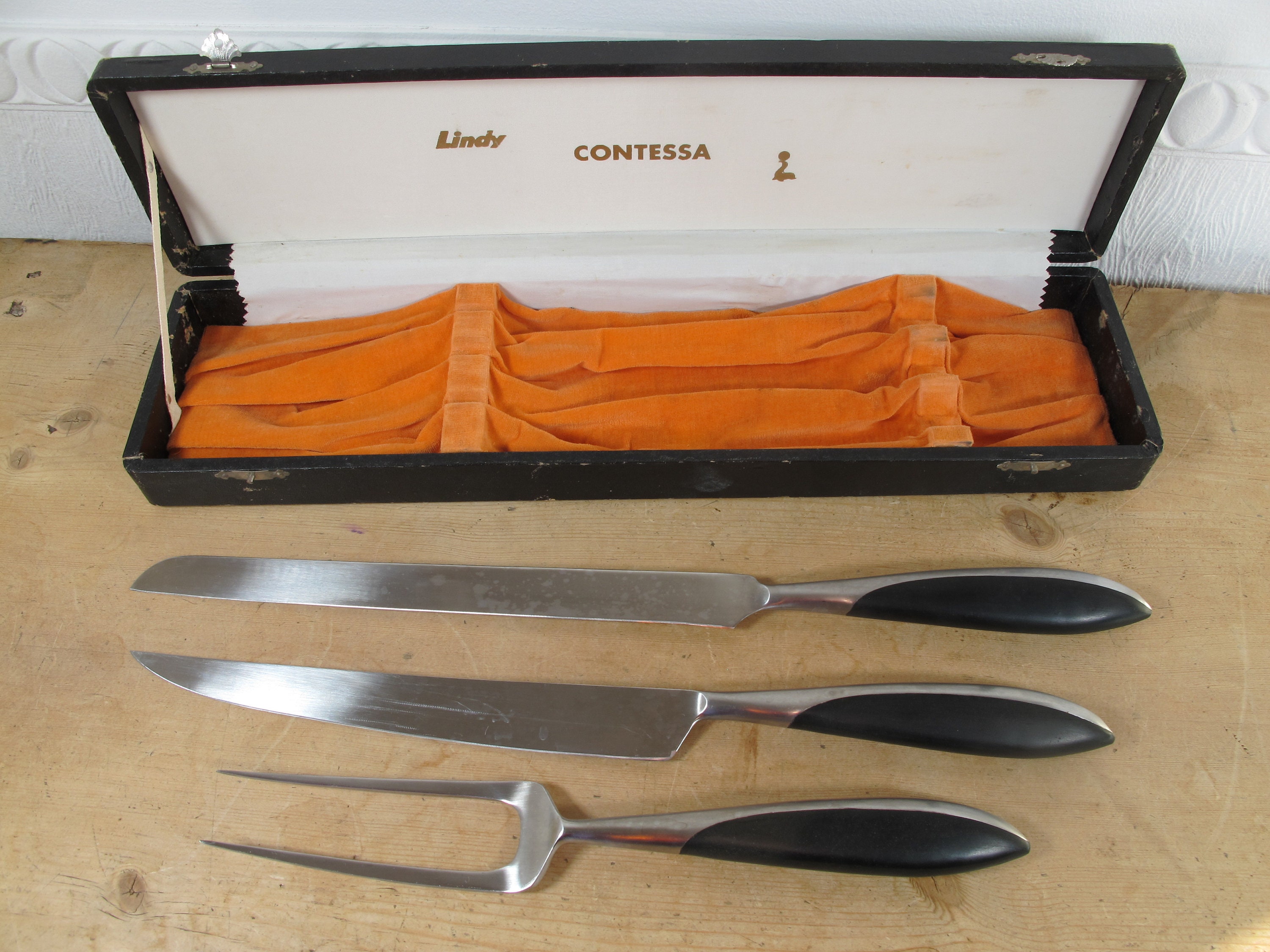 Vintage ORIGINAL GINSU CLASSIC KNIFE Gift Set Carving Knife and