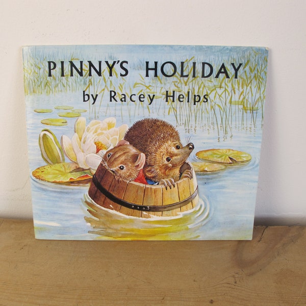 Pinny's Holiday by Racey Helps, published 1970. Lovely illustrations. Vintage Medici Children's Book.