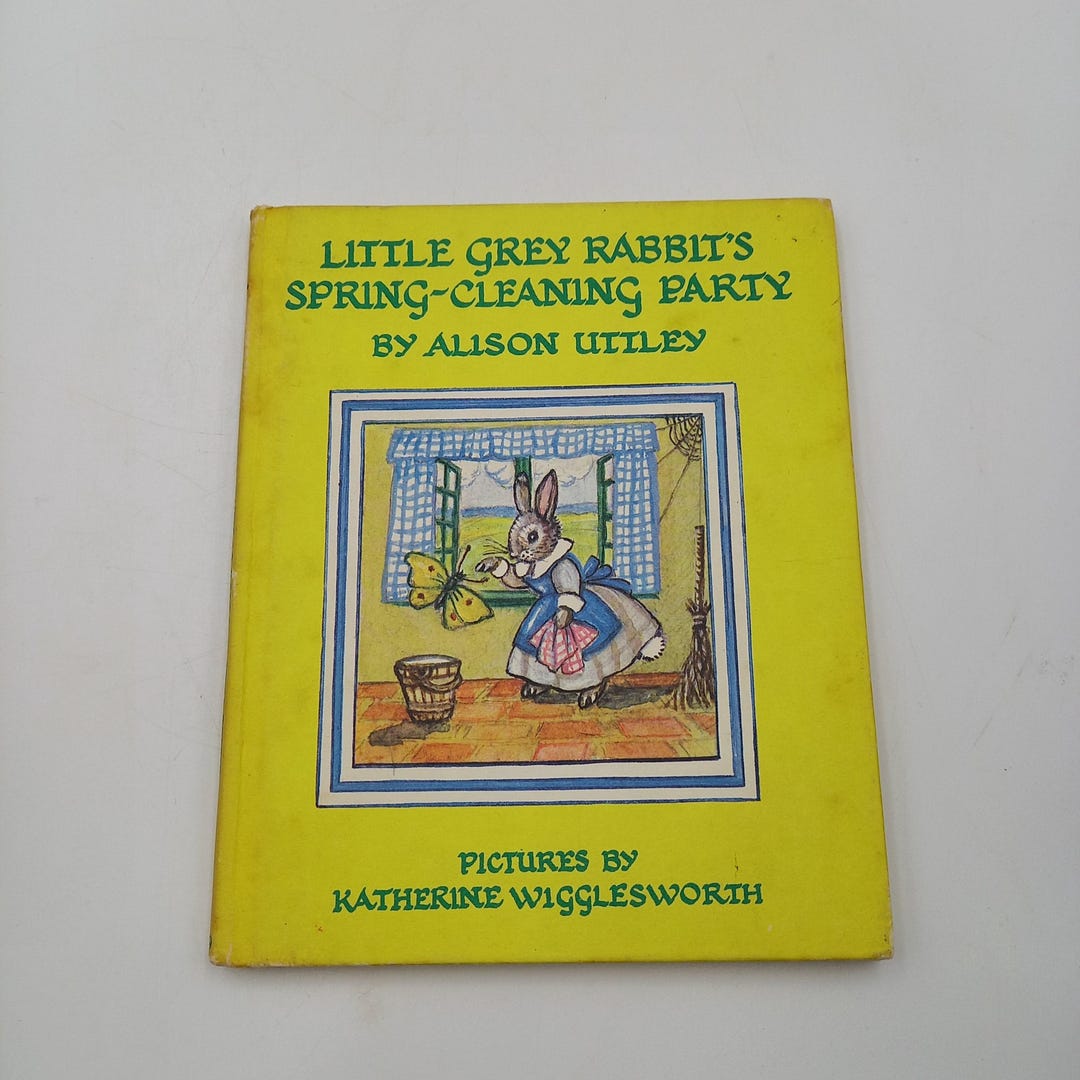 Vintage Little Grey Rabbits Spring-cleaning Party Book, 1972 - Etsy