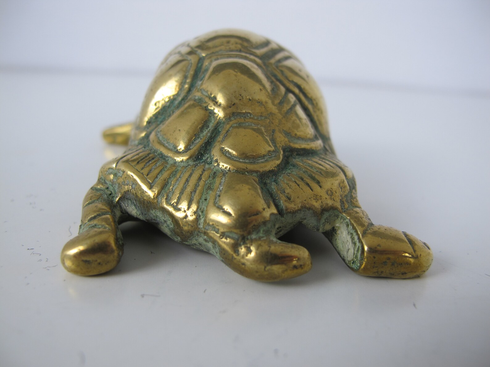 Vintage Brass Turtle. Brass Paperweight. Brass Tortoise Etsy
