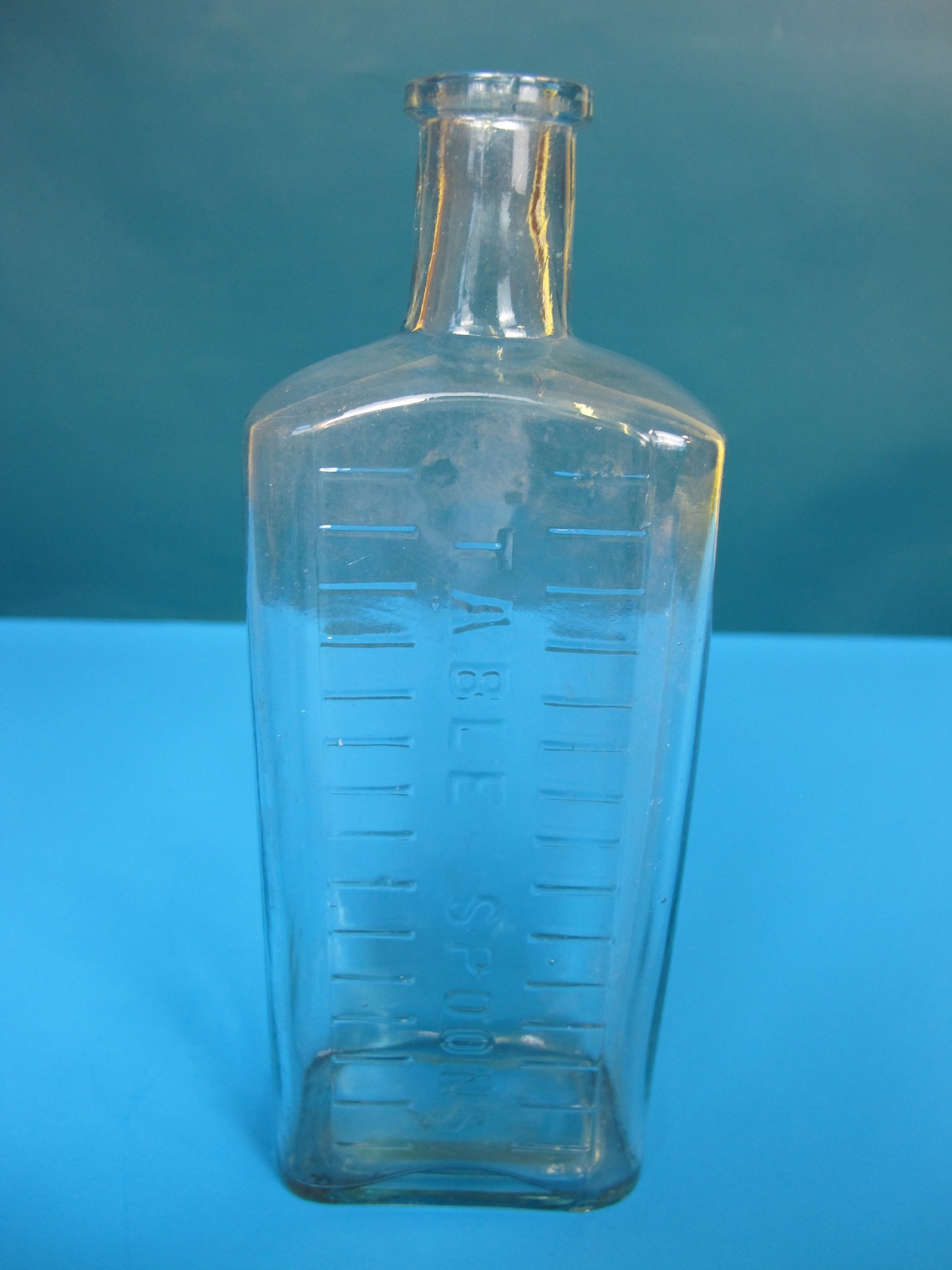 Antique Glass Measuring Bottle. Table Spoons Graded Etsy