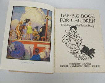 The Big Book for Children. Vintage Children's Book From 1930s