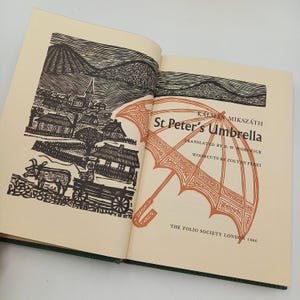 St Peter&#39;s Umbrella - Folio Society boxed edition 1966, by Kalman Mikszath, with woodcuts by Zoltan Perei