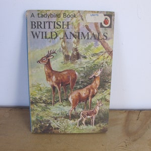 Vintage early Ladybird book British Wild Animals. Series 536, 1970s edition