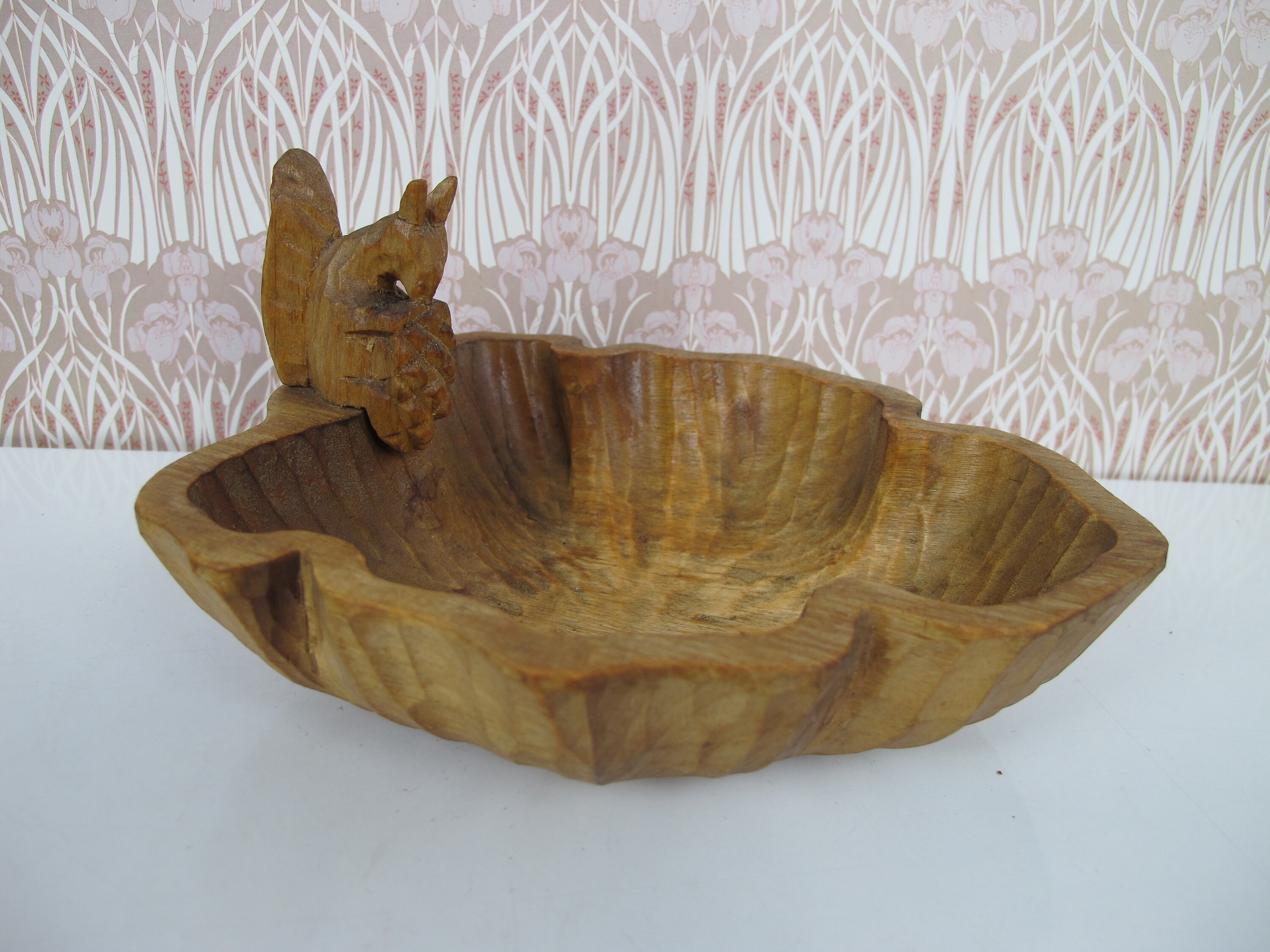 Vintage Mid Century Wooden Nut Dish. Hand Carved Wooden Etsy UK