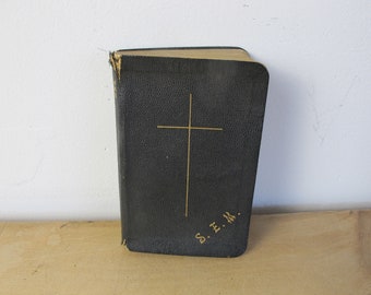Book of Common Prayer, with hymns Ancient and Modern. Small pocket sized, with gilt edge pages, Initials SEM on the cover
