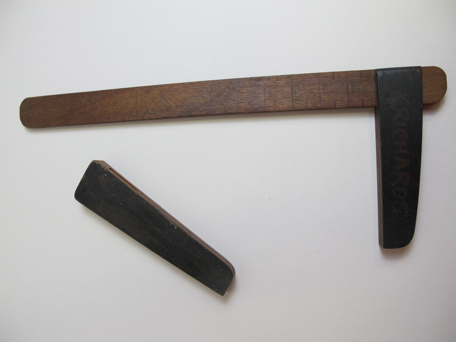 Vintage Home Made Wooden Ruler. Pincer Ruler Belonged to - Etsy UK