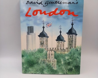 David Gentleman's London, 1985. London paintings and illustrations - artwork coffee table book