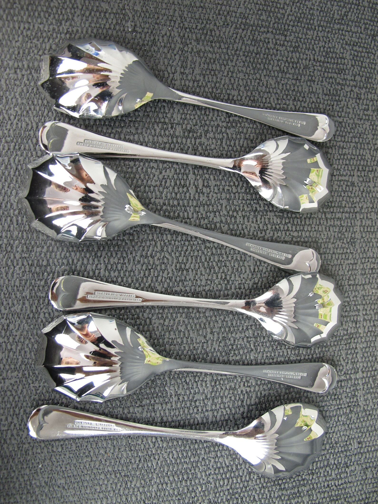 Vintage Boxed Set of Dessert Spoons. Stainless Chromium Plate Etsy