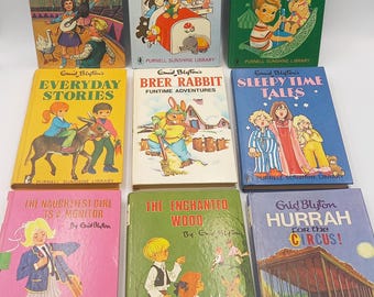 Vintageböcker av Enid Blyton. Klassisk barnlitteratur.