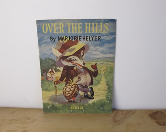 Over the Hills by Marjorie Helyer. Vintage tunes for learning piano - 1951 Novello and Company. Fabulous illustrations!