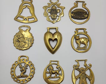 Vintage Horse Brass Medallions: Retro Home Decor