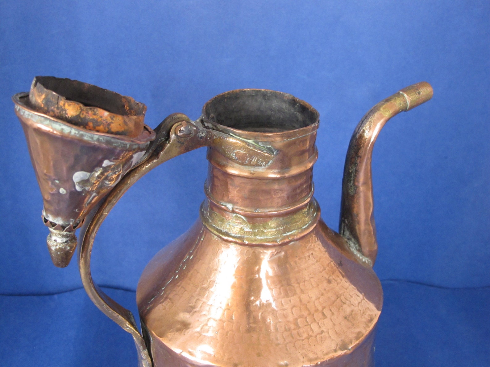 Antique Copper and Brass Coffee Pot. Arabic/turkish/north Etsy
