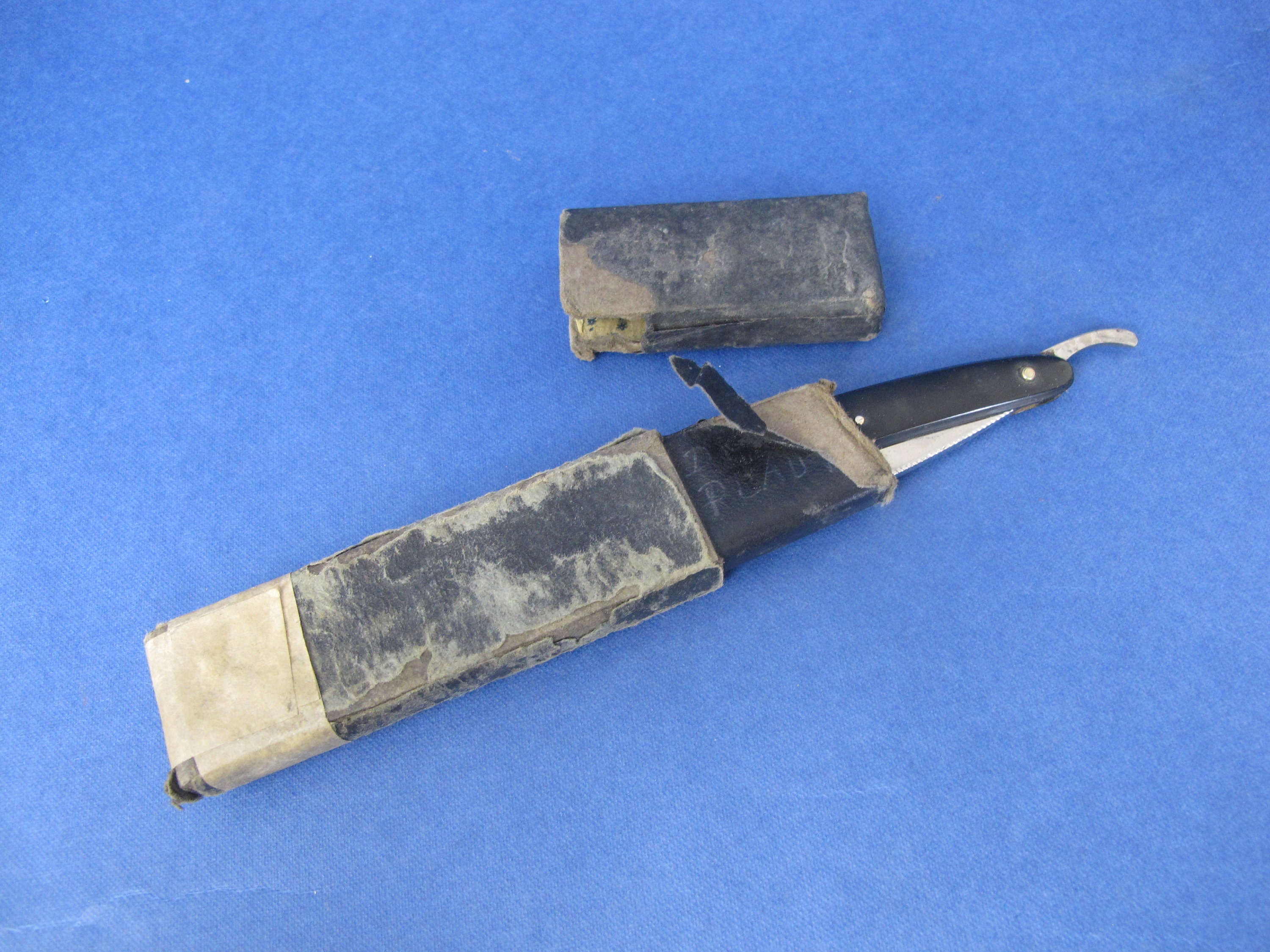 Antique Ed Wüsthof Cut Throat Razor: Dreizack Extra, Solingen