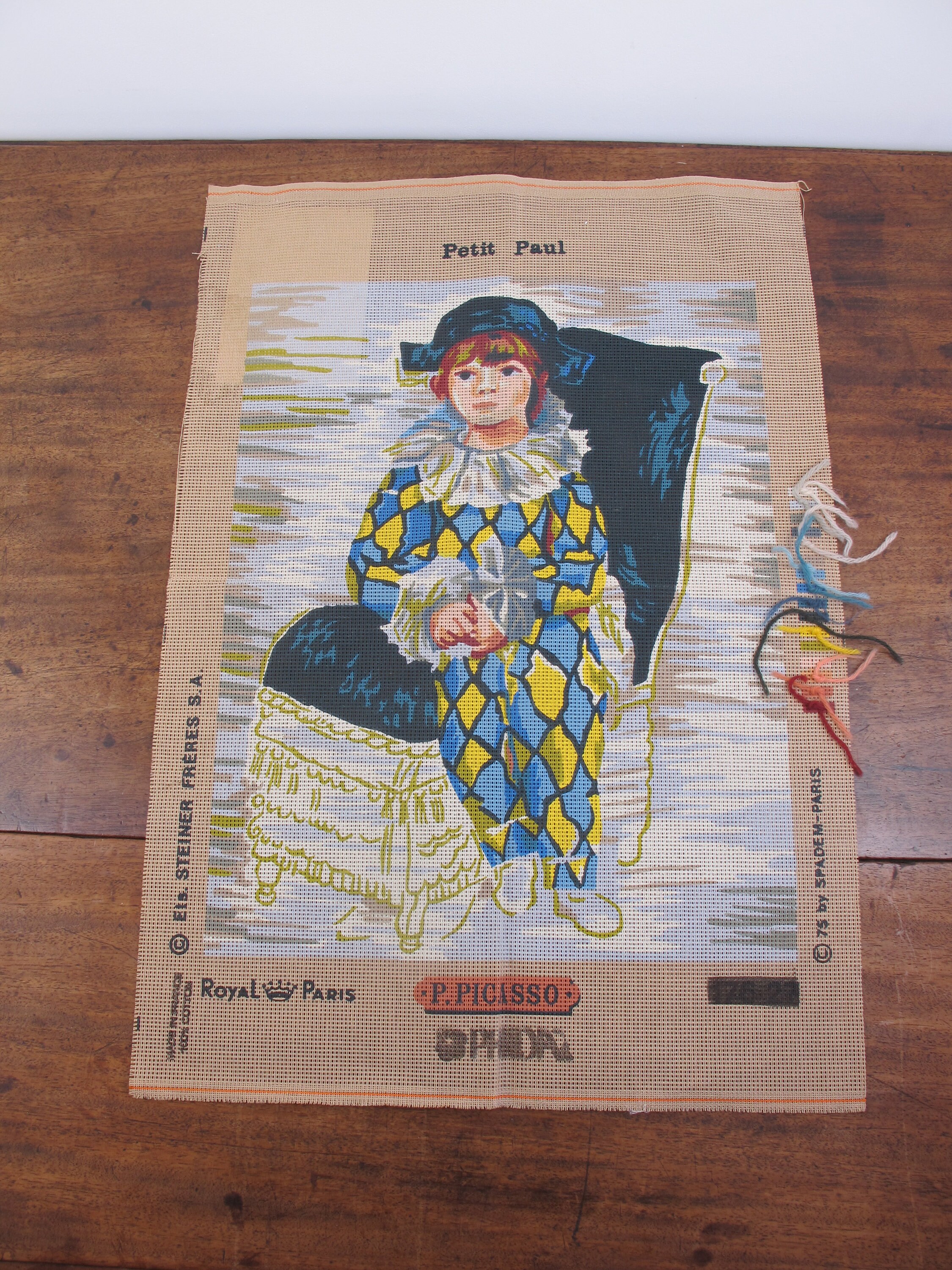 ヴィンテージ ピカソ タペストリー ニードルポイント 額装 ニードル