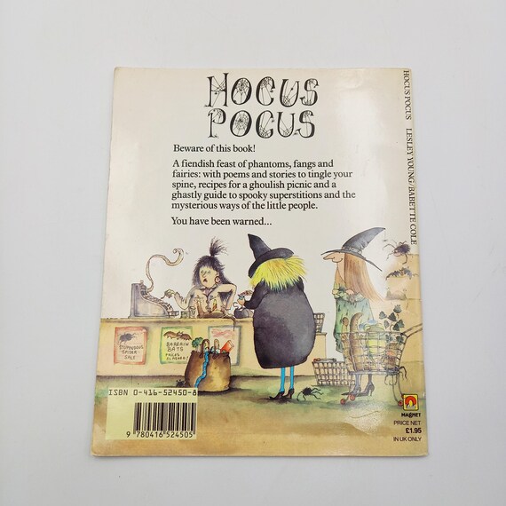 Vintage Hocus Pocus Book, 1986 Edition, Babette Cole Illustrations