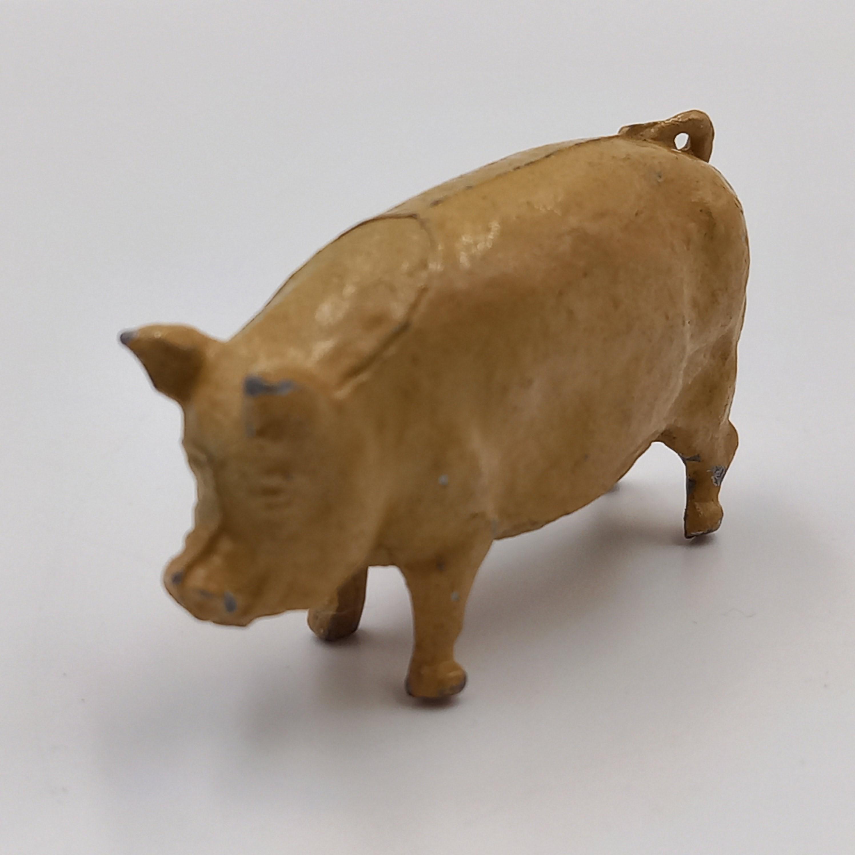 Vintage Lead Pig - Metal Farm Miniatures - Etsy