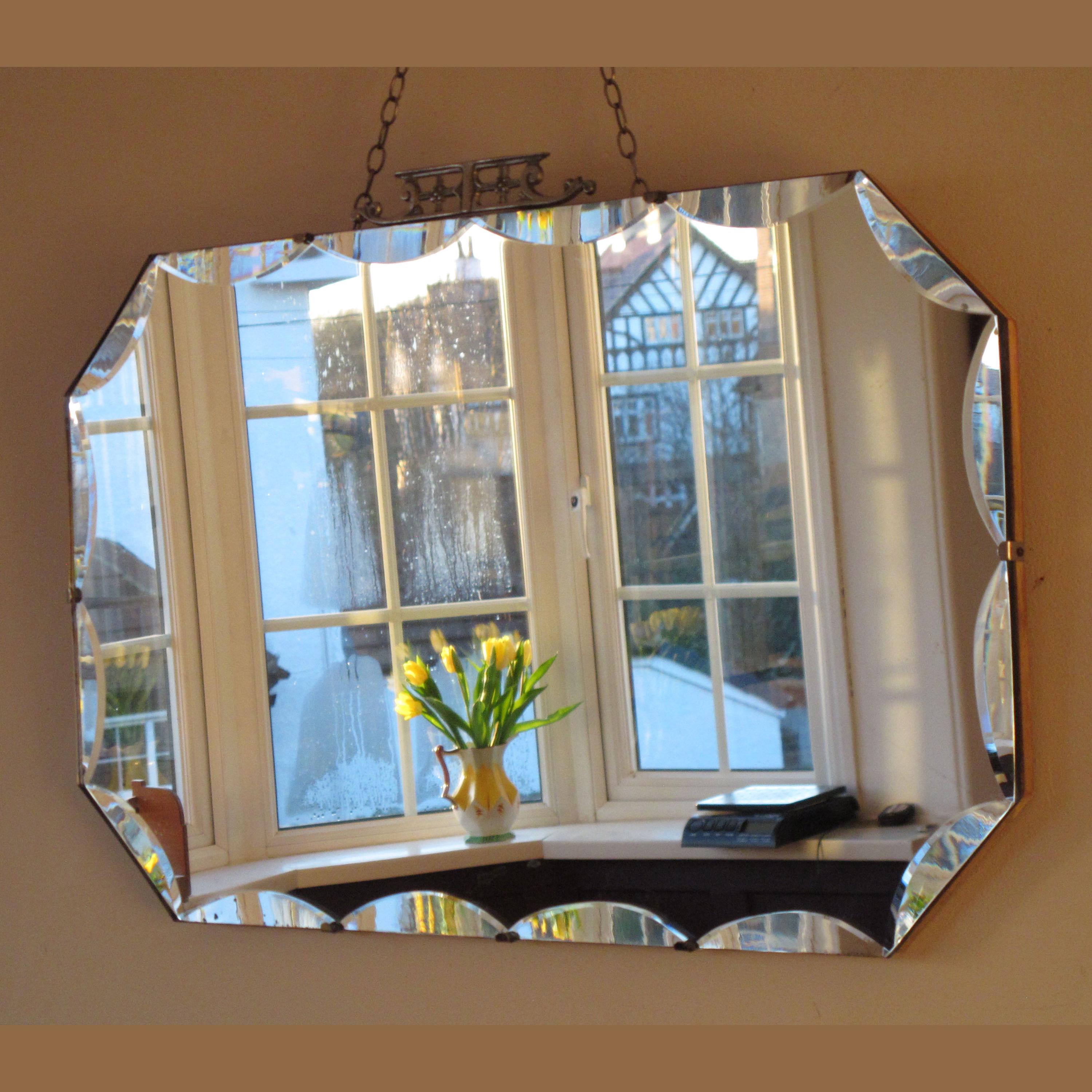 Art Maison Canada DIA 23,5 "Miroir rond biseauté sans cadre, décor
