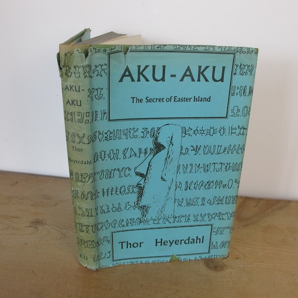 Aku-Aku The Secret of Easter Island by Thor Heyerdahl. Readers Union edition 1960. Hardback book