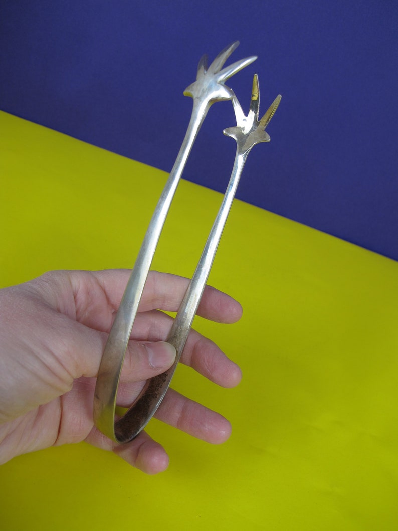 Sugar Tongs Silvertone Metal Chicken Foot Sugar Nips. Elegant Etsy