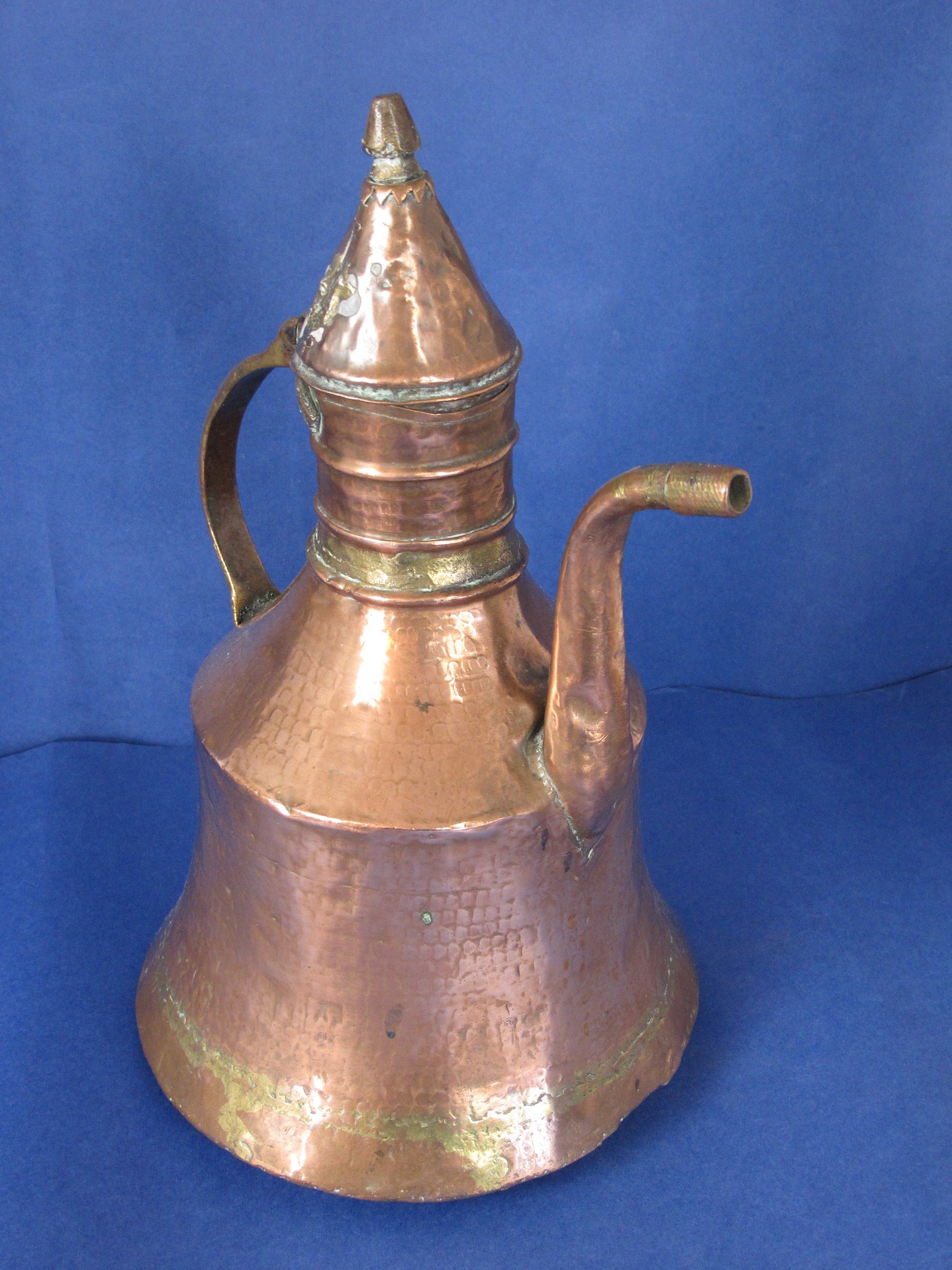 Antique Copper and Brass Coffee Pot. Arabic/turkish/north Etsy