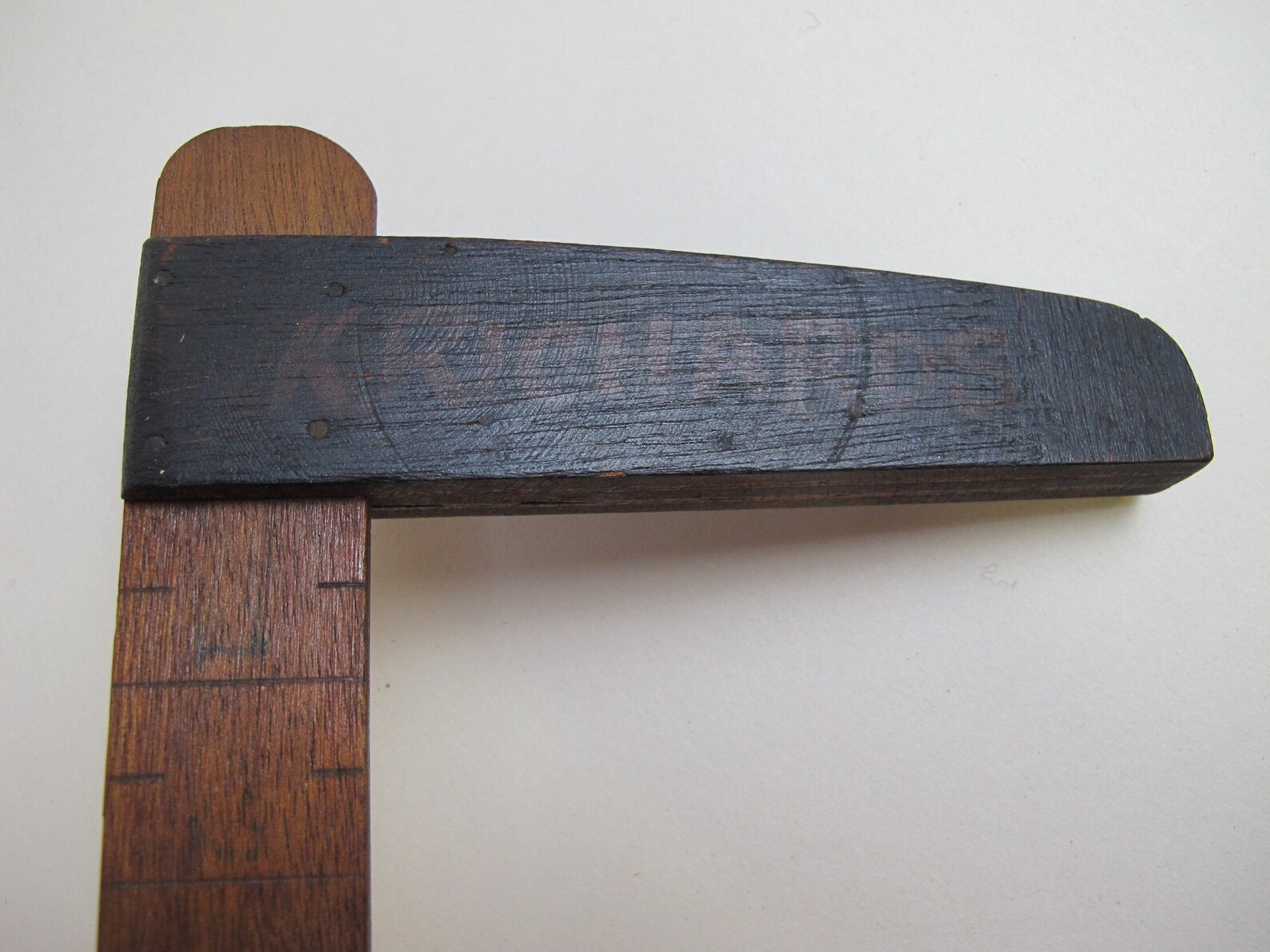 Vintage Home Made Wooden Ruler. Pincer Ruler Belonged to - Etsy UK