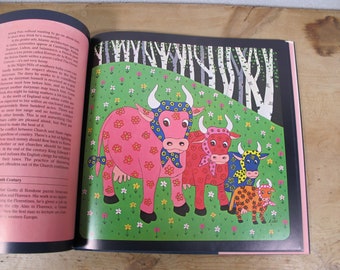 Vintage The Cow Book by Marc Gallant. Fabulous and funny history of cows, with illustrations! 1983