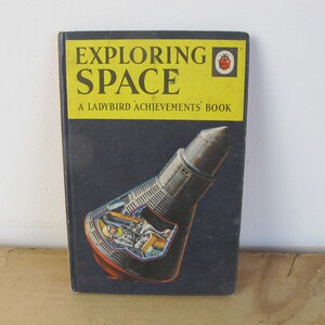 Vintage Ladybird book Exploring Space - A Ladybird Achievements book. Series 601.