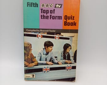 Fifth BBC TV Top of the Form Quiz Book - vintage quiz questions and answers 1974