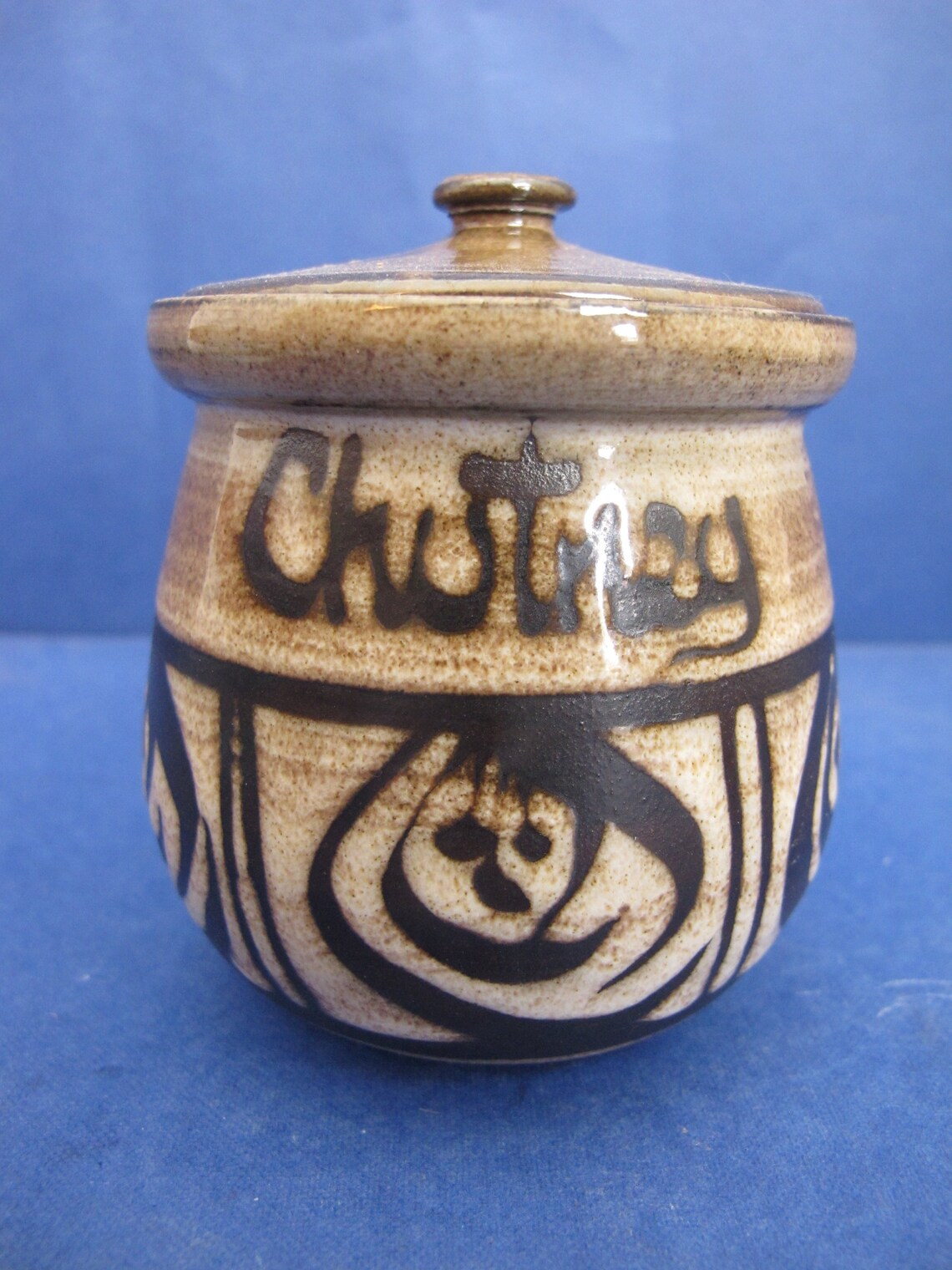 Wellhouse Pottery lidded marmalade and chutney jars. Hand Etsy