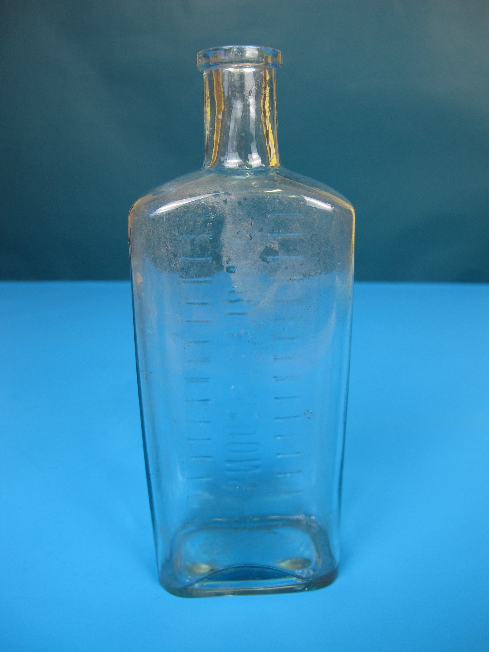 Antique Glass Measuring Bottle. Table Spoons Graded Etsy UK