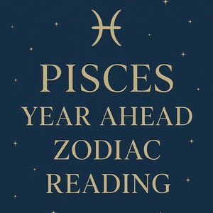 Lectura astrológica de Piscis para 2025 (PDF) / Horóscopo imprimible para el año venidero / Pronóstico del zodiaco / Oráculo de sanación divina
