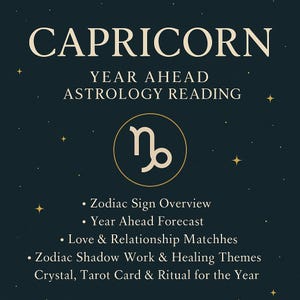 Steenbok 2025 Year Ahead Astrologie Lezen | Afdrukbare horoscoop pdf | Dierenriemvoorspelling | Goddelijk genezend orakel