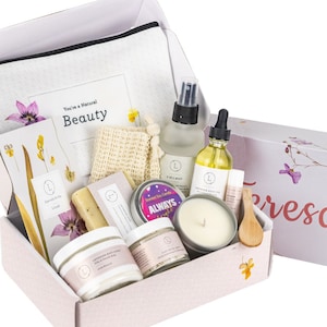 Spa gift, spa gift set, spa gift basket, SPA Gift set birthday bath body gift, gifts for mom Mother&#39;s Day gift  bath gift set basket -Lizush