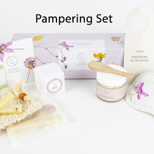Lavender Spa Gift Set for Her, Pampering Care Package, Relaxation Box by Lizush