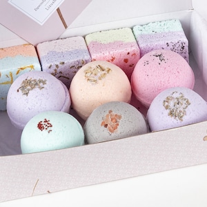 Bath Bombs, Shower steamers Spa gift set, Gift for Her, Bath Fizzies, Birthday Gift for Women, Colorful Spa Kit, Bath bombs- Lizush
