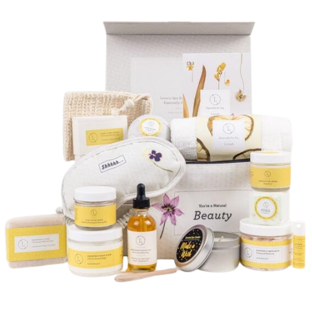 Luxury Spa Gift Set, Relaxation Gift, Custom Gift Box, Spa Gift Basket