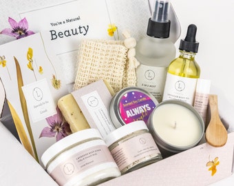 Thank you gift box, thank you spa gift basket, thanks gift set, appreciation gift , teacher gift box, thank you candle, Candle gift-  Lizush