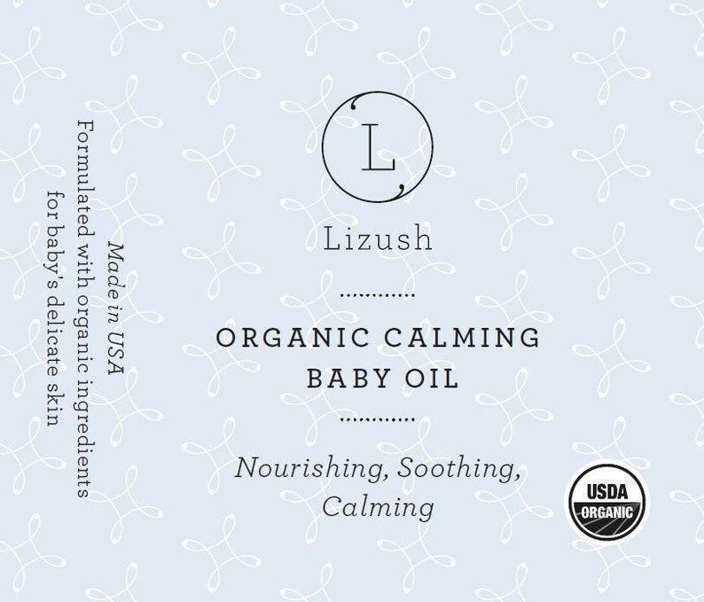 USDA Organic Calming Baby Oil- Nourishing, Soothing, Certified Organic Massage Oil for Babies