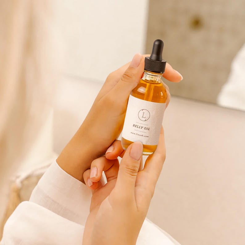 Stocking stuffer Belly Oil, Natural Stretch Marks Oil, Pregnancy Skin Care ,- All natural Belly marks oil by Lizush