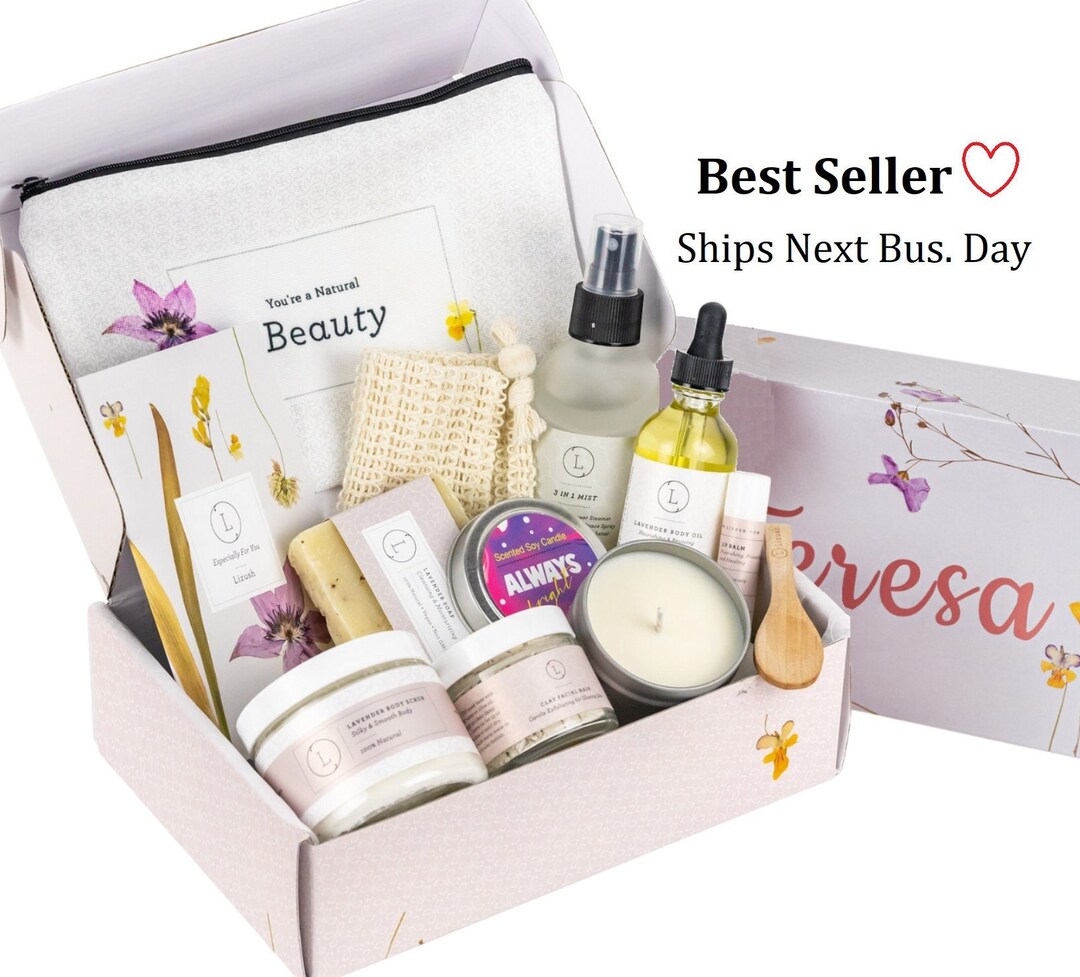 Spa Birthday Gift Box for Women, Birthday Gifts For Her, Spa Gift Basket  for Friend, Spa Gift Set, Best Friends Gifts - SBDS03