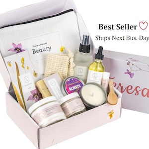 Spa gift set, Spa gift set for women, Spa gift basket, Spa gift box, mothers day gift, home and bath set, self care essentials, Spa care