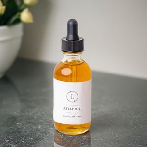 Stocking stuffer Belly Oil, Natural Stretch Marks Oil, Pregnancy Skin Care ,- All natural Belly marks oil by Lizush