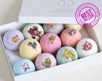 Extra Large 11 Bath Bombs,  Bath Bombs gift set, Colorful Bath Bombs box