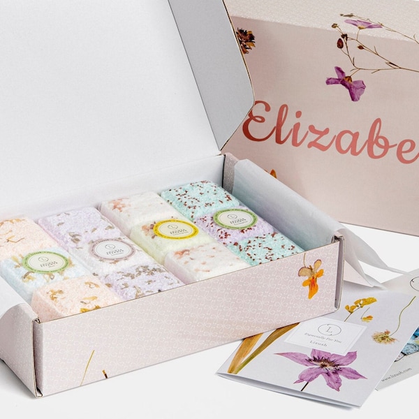 Ensemble-cadeau Lizush Shower Steamers, produits fondants végétaliens entièrement naturels