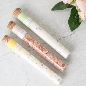 Bath Salts Tube Bath Salt Bath Salt Bath Salt Favors Spa Gift Natural Soak Salt Tube Favors Bath Salt Gift Set Spa Gift Set