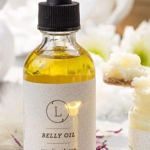Organic Belly Oil, Pregnancy Mom to be gift Stocking stuffer, Helps Prevent Stretch Marks, Vegan, Gift for Pregnant Mom to be, Belly Cream