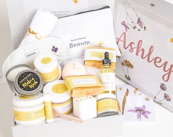 Organic Spa Gift Set, Vegan Bath Kit, Relaxation Gift by Lizush