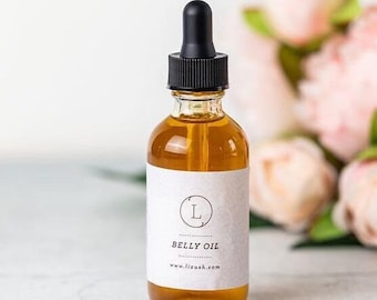 Organic Pregnancy Belly Oil, Natural Stretch Mark Prevention, New Mom Gift
